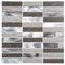 Andova Tiles Chocolat Stacked 1" x 4" Porcelain/Metal Mosaic Tile ANDCHO317 - alternate 2